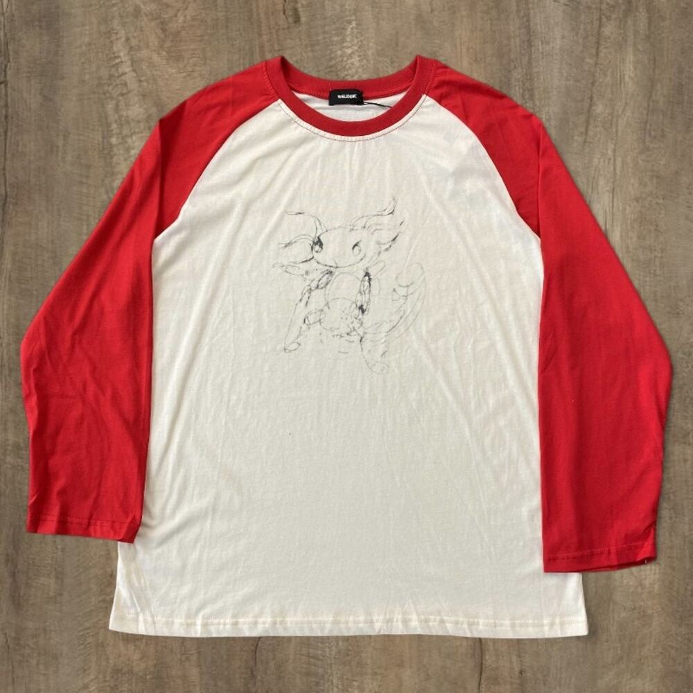 We11done White Red  T-Shirt